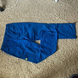 blue scrub pants